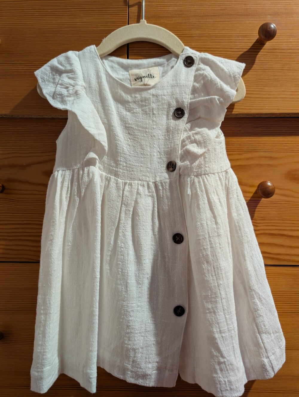 Vignette Girl's White Casual Dress 18-24m